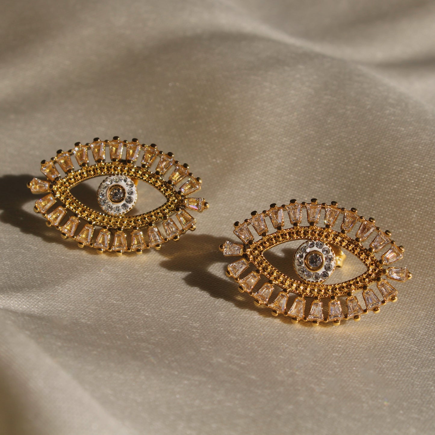 waterproof evil eye earrings