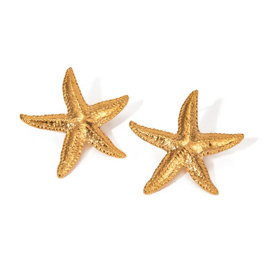 starfish waterproof earrings