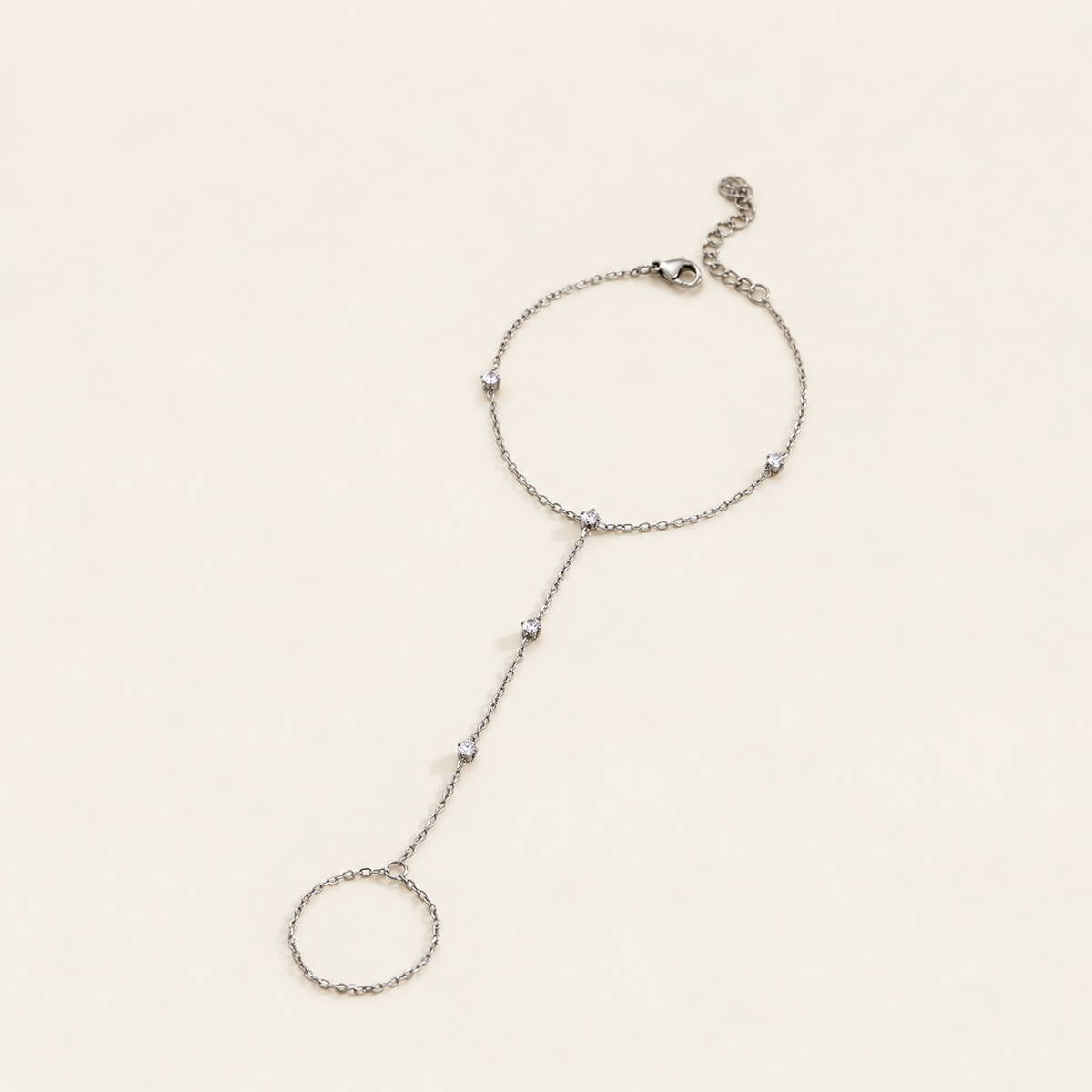 Luna Silver Hand Chain