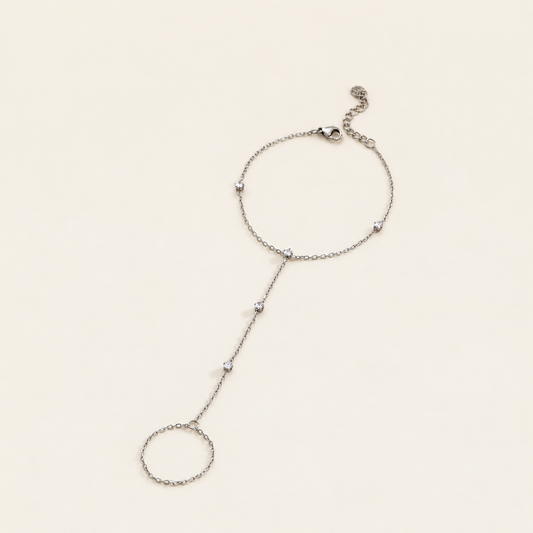 Luna Silver Hand Chain