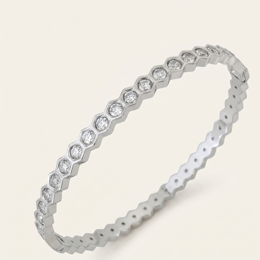 Honeycomb Bracelet Silver