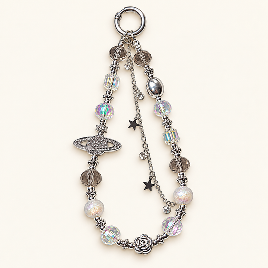 Estelle Silver Phone Charm