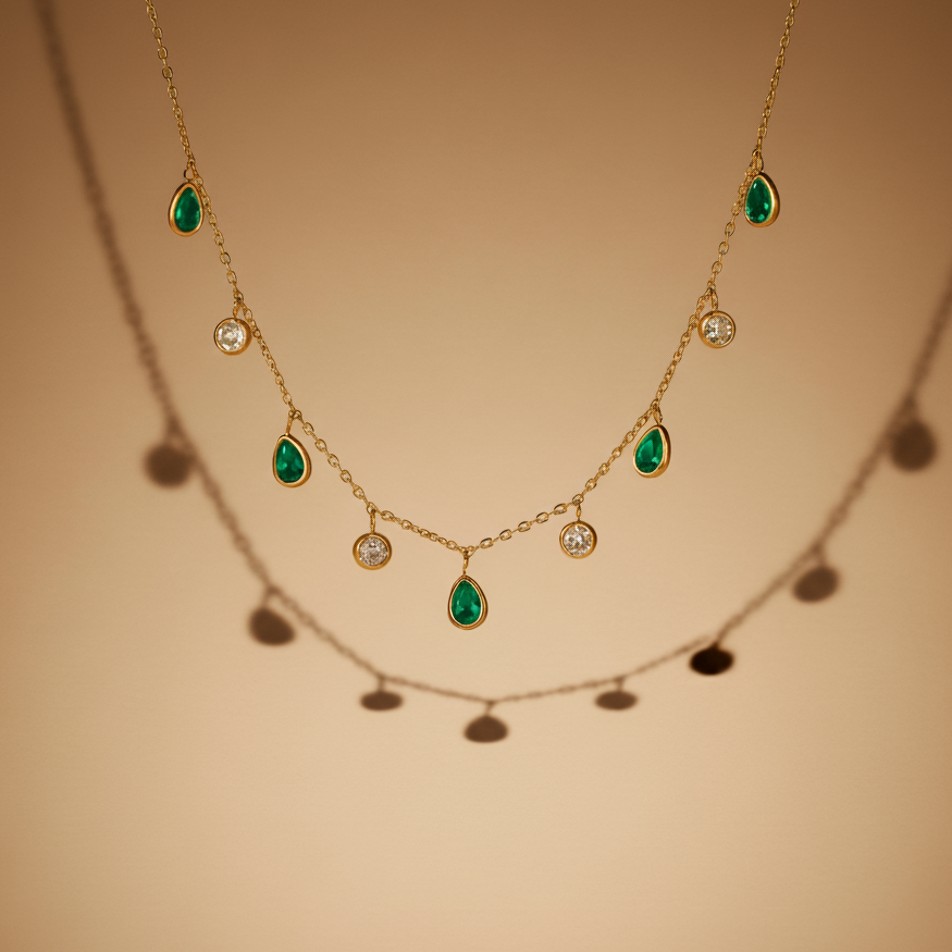 Reign Emerald necklace
