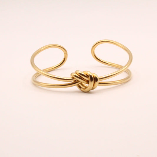 waterproof knot gold bracelet