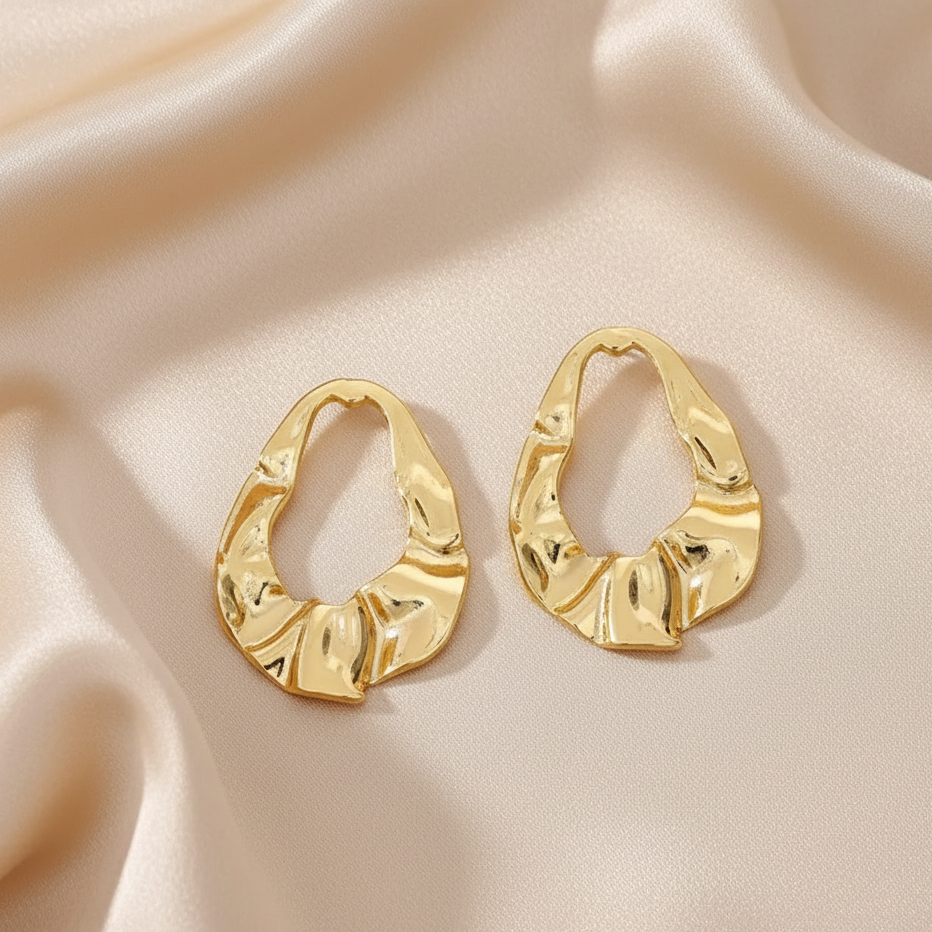drop gold earrings
