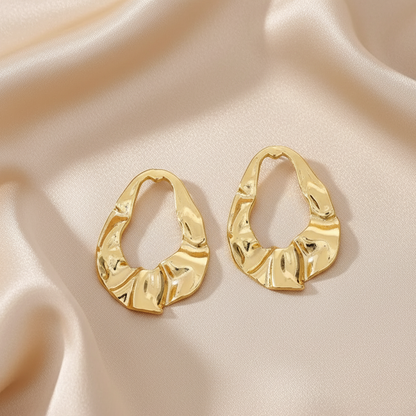 drop gold earrings